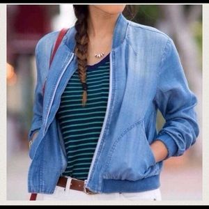Cloth & Stone denim bomber jacket!